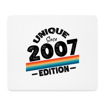 Unique depuis 2007 Edition Anniversaire Millésime 2007 - Tapis de souris (format paysage) - blanc - Devant