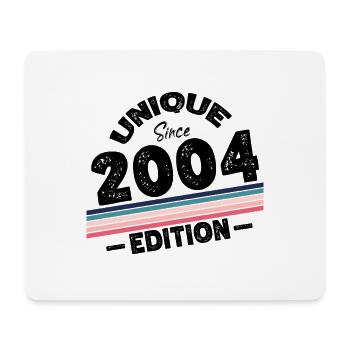 Unique depuis 2004 Edition Anniversaire Millésime 2004 - Tapis de souris (format paysage) - blanc - Devant