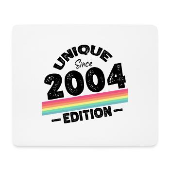 Unique depuis 2004 Edition Anniversaire Millésime 2004 - Tapis de souris (format paysage) - blanc - Devant