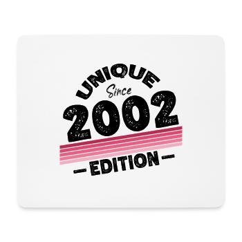 Unique seit 2002 Edition Geburtstag Vintage 2002 - Mousepad (Querformat) - Weiß - Vorne