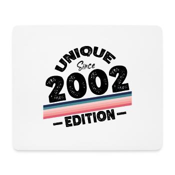 Unique seit 2002 Edition Geburtstag Vintage 2002 - Mousepad (Querformat) - Weiß - Vorne