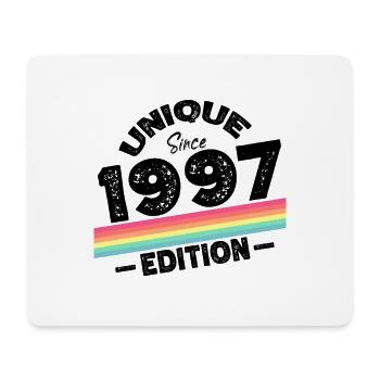 Unique depuis 1997 Edition Anniversaire Millésime 1997 - Tapis de souris (format paysage) - blanc - Devant
