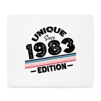 Unique depuis 1983 Edition Anniversaire Millésime 1983 - Tapis de souris (format paysage) - blanc - Devant