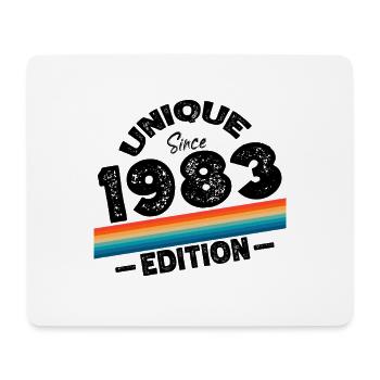 Unique depuis 1983 Edition Anniversaire Millésime 1983 - Tapis de souris (format paysage) - blanc - Devant