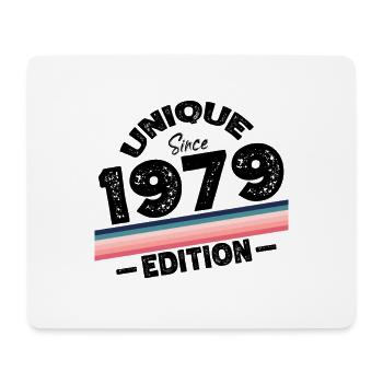 Unique seit 1979 Edition Geburtstag Vintage 1979 - Mousepad (Querformat) - Weiß - Vorne