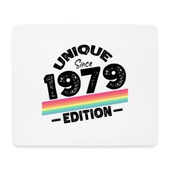 Unique seit 1979 Edition Geburtstag Vintage 1979 - Mousepad (Querformat) - Weiß - Vorne
