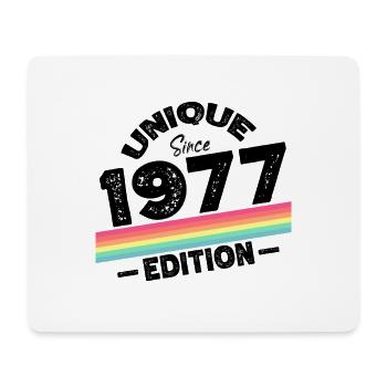 Unique Since 1977 Edition Birthday Vintage 1977 - Mouse Pad (horizontal) - white - Front