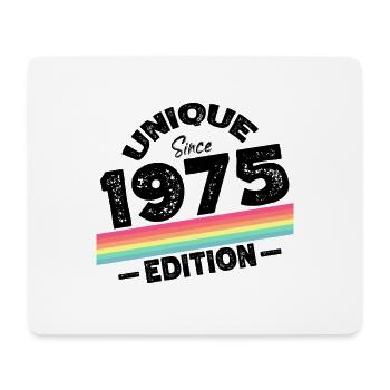 Unique depuis 1975 Edition Anniversaire Millésime 1975 - Tapis de souris (format paysage) - blanc - Devant