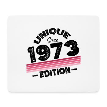 Unique depuis 1973 Edition Anniversaire Millésime 1973 - Tapis de souris (format paysage) - blanc - Devant