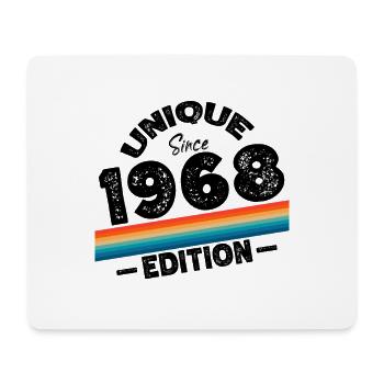 Unique seit 1968 Edition Geburtstag Vintage 1968 - Mousepad (Querformat) - Weiß - Vorne