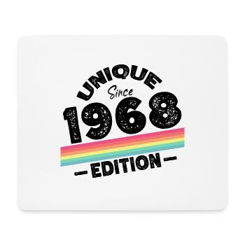 Unique seit 1968 Edition Geburtstag Vintage 1968 - Mousepad (Querformat) - Weiß - Vorne