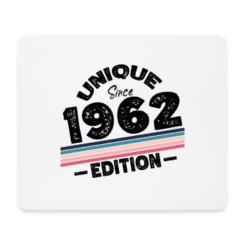 Unique depuis 1962 Edition Anniversaire Millésime 1962 - Tapis de souris (format paysage) - blanc - Devant