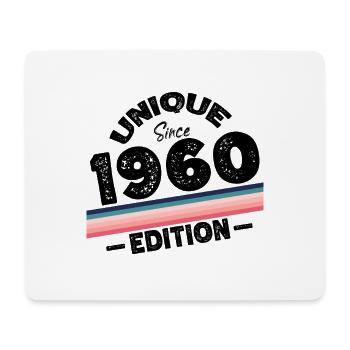 Unique depuis les années 1960 édition anniversaire Vintage des années 1960 - Tapis de souris (format paysage) - blanc - Devant