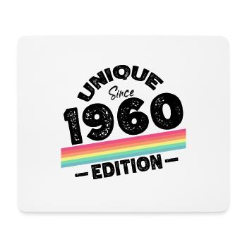 Unique depuis les années 1960 édition anniversaire Vintage des années 1960 - Tapis de souris (format paysage) - blanc - Devant