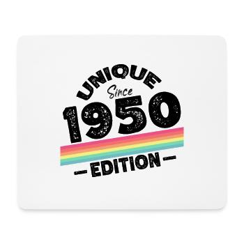 Unique depuis les années 1950 édition anniversaire Vintage des années 1950 - Tapis de souris (format paysage) - blanc - Devant