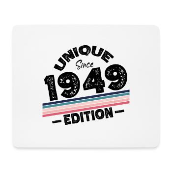 Unique depuis 1949 Edition Anniversaire Millésime 1949 - Tapis de souris (format paysage) - blanc - Devant