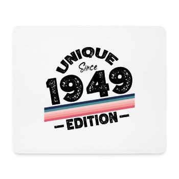 Unique depuis 1949 Edition Anniversaire Millésime 1949 - Tapis de souris (format paysage) - blanc - Devant