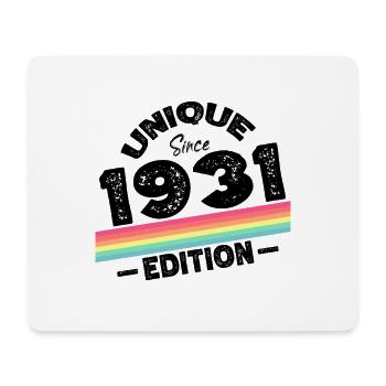 Unique Since 1931 Edition Birthday Vintage 1931 - Mouse Pad (horizontal) - white - Front