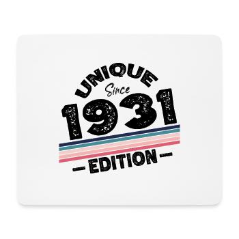 Unique Since 1931 Edition Birthday Vintage 1931 - Mouse Pad (horizontal) - white - Front