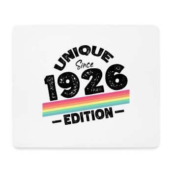 Unique Since 1926 Edition Birthday Vintage 1926 - Mouse Pad (horizontal) - white - Front