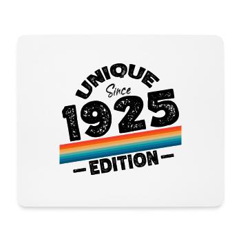 Unique seit 1925 Edition Geburtstag Vintage 1925 - Mousepad (Querformat) - Weiß - Vorne