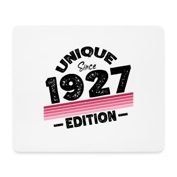 Unique depuis 1927 Edition Anniversaire Millésime 1927 - Tapis de souris (format paysage) - blanc - Devant
