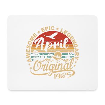April 1985 Birthday Gift, Born in April 1985 - Mouse Pad (horizontal) - white - Front