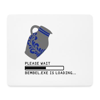 Bembel.EXE Loading... - Mousepad (Querformat) - Weiß - Vorne