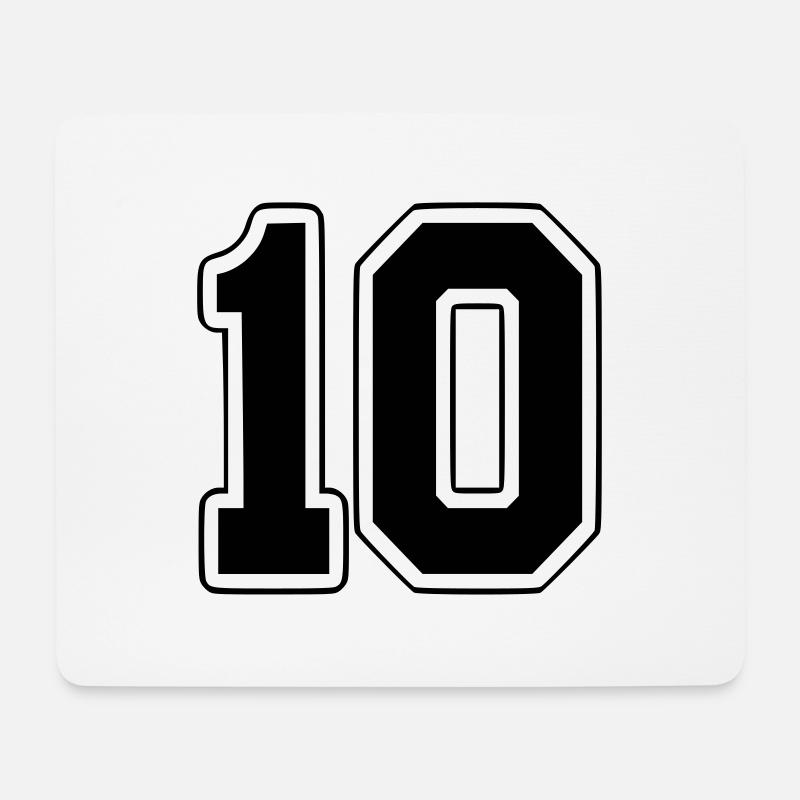 10 - Mousepad (Querformat) - Weiß