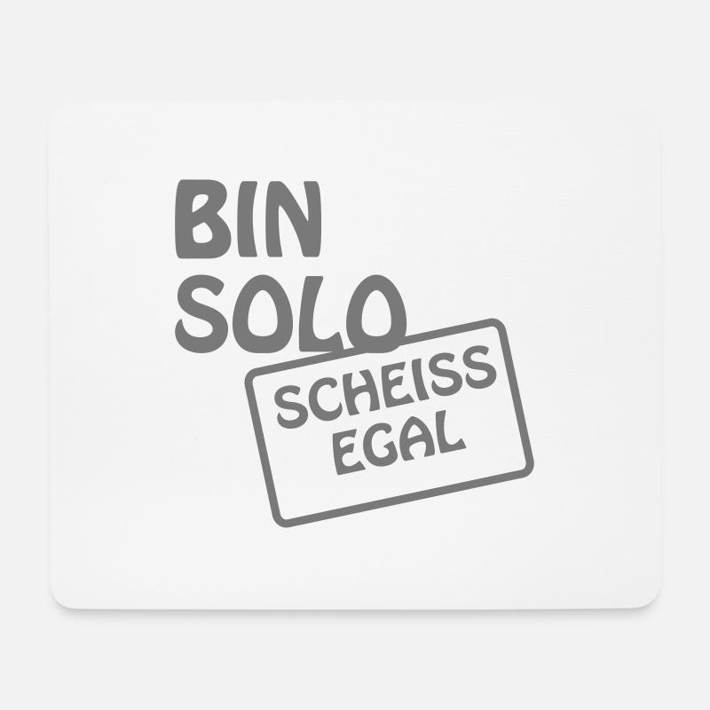 Solo - Mousepad (Querformat) - Weiß