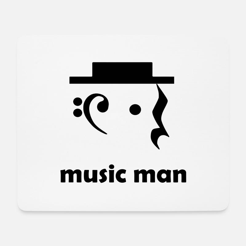 music man - Mousepad (Querformat) - Weiß