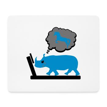 Fitness - Mousepad (Querformat) - Weiß - Vorne