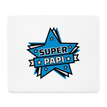 super papi - Tapis de souris (format paysage) - blanc - Devant
