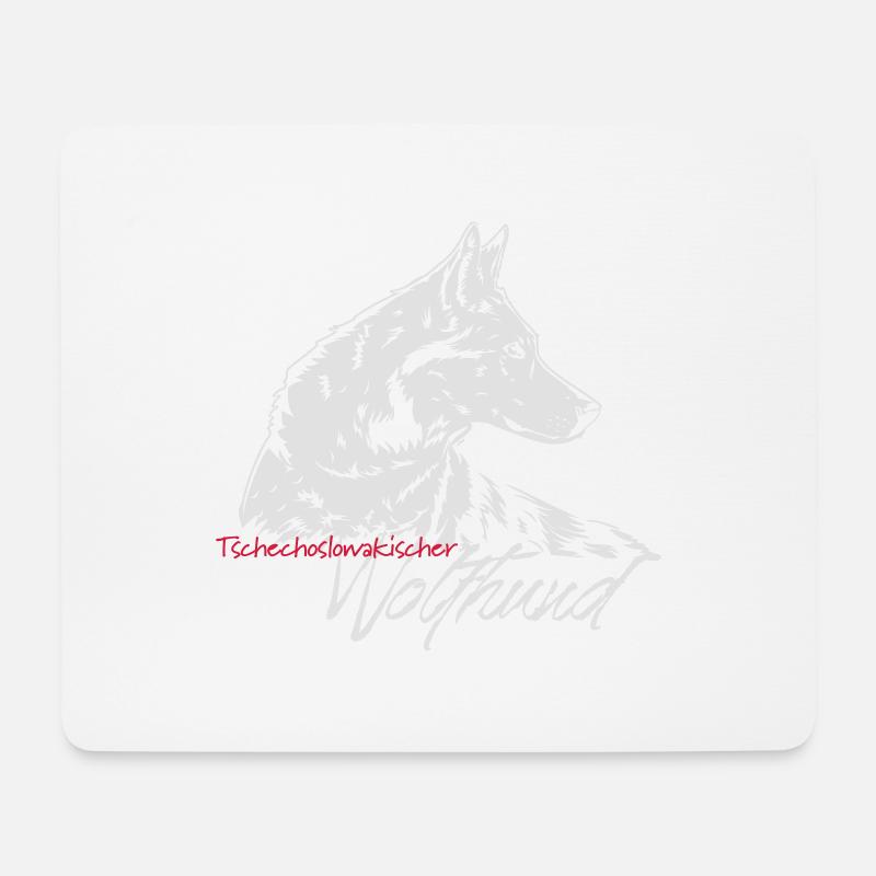 TWH_auf schwarz - Mousepad (Querformat) - Weiß