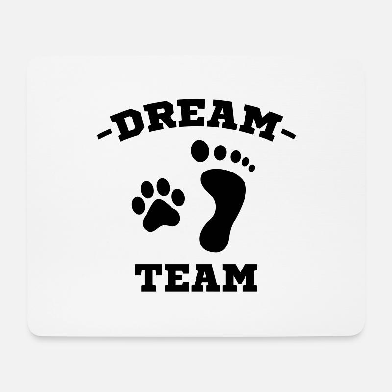 dream team - Mousepad (Querformat) - Weiß