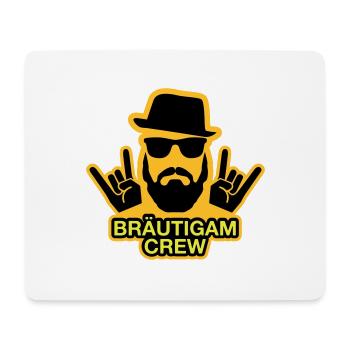 Bräutigam Crew - JGA T-Shirt - JGA Shirt - Crew - Mousepad (Querformat) - Weiß - Vorne
