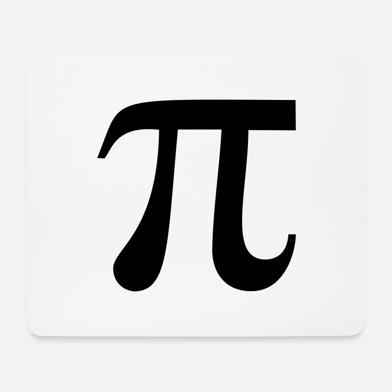 Pi / Kreiszahl - Mousepad (Querformat) - Weiß