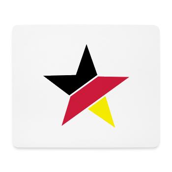 deutschland_stern___f3 - Mouse Pad (horizontal) - white - Front