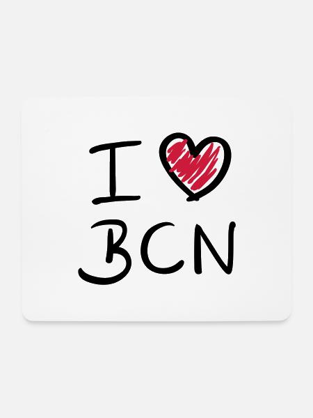 i love bcn - barcelona - Mousepad (Querformat) - Weiß