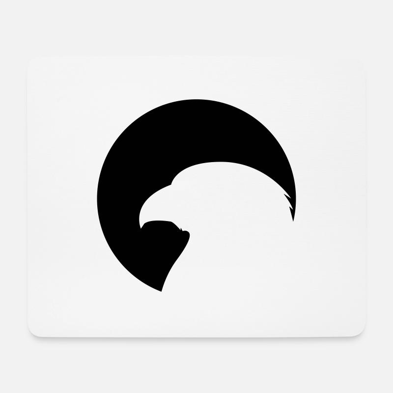 Adler - Mousepad (Querformat) - Weiß