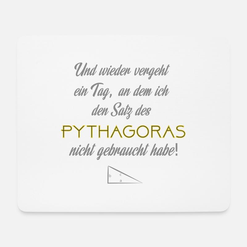 Pythagoras - Mousepad (Querformat) - Weiß