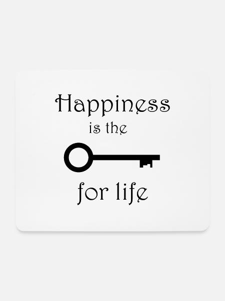 Happiness - Mouse Pad (horizontal) - white