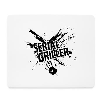 SERIAL GRILLER - GRILLEN - Mousepad (Querformat) - Weiß - Vorne