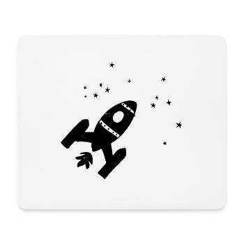 Rocket stars space - Mouse Pad (horizontal) - white - Front