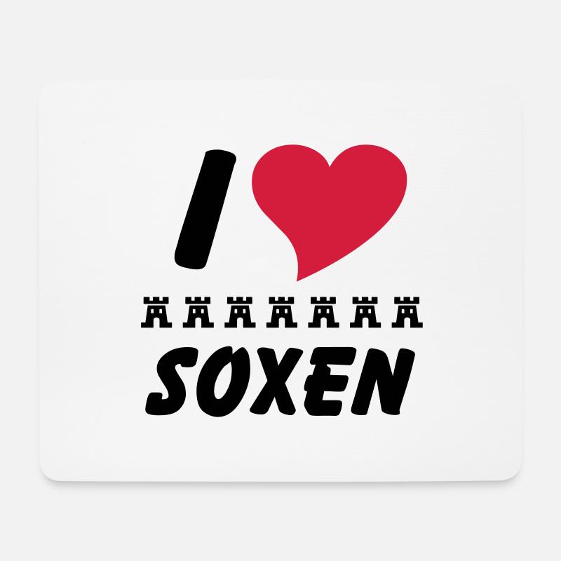 I love Siebenbürger Soxen - Siebenbürger - Mousepad (Querformat) - Weiß