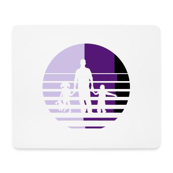 Family symbol children - Mouse Pad (horizontal) - white - Front