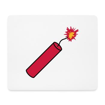 rod tnt dynamite explode explosion blast - Mouse Pad (horizontal) - white - Front