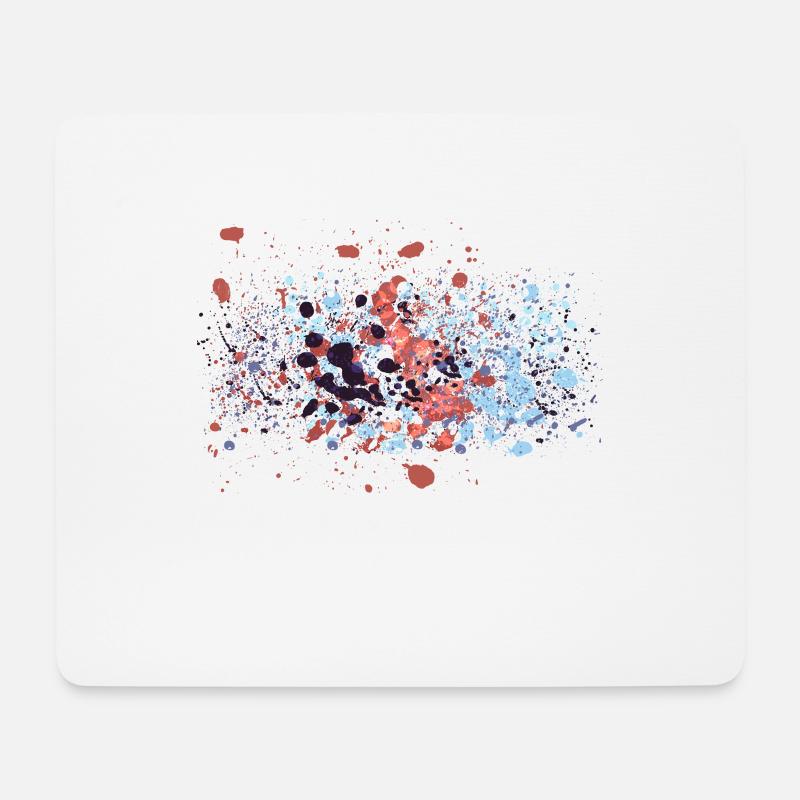 colour splash graffiti - Mouse Pad (horizontal) - white