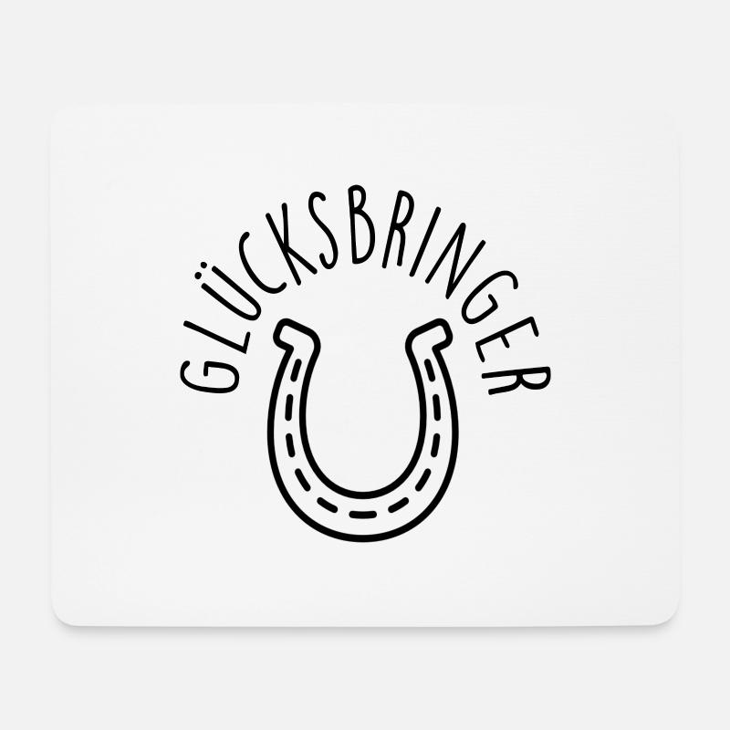 gluecksbringer - Mousepad (Querformat) - Weiß