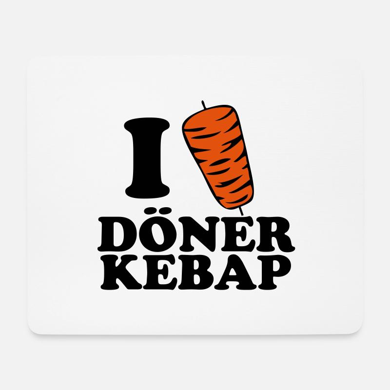 Döner - Mousepad (Querformat) - Weiß